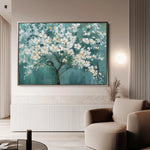 Floral 126 Canvas Art 60 x 40 cm / Black
