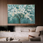 Floral 126 Canvas Art 60 x 40 cm / Black