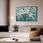 Floral 126 Canvas Art 60 x 40 cm / Black