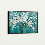 Floral 126 Canvas Art 60 x 40 cm / Black