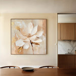 Floral 1260 Canvas Art 60 x 60 cm / Black