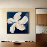 Floral 1263 Canvas Art 60 x 60 cm / Black