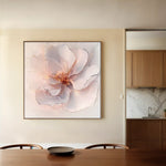 Floral 1264 Canvas Art 60 x 60 cm / Black