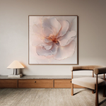 Floral 1264 Canvas Art 60 x 60 cm / Black