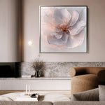 Floral 1264 Canvas Art 60 x 60 cm / Black