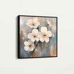 Floral 1265 Canvas Art 60 x 60 cm / Black