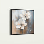 Floral 1266 Canvas Art 60 x 60 cm / Black