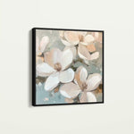 Floral 1268 Canvas Art 60 x 60 cm / Black
