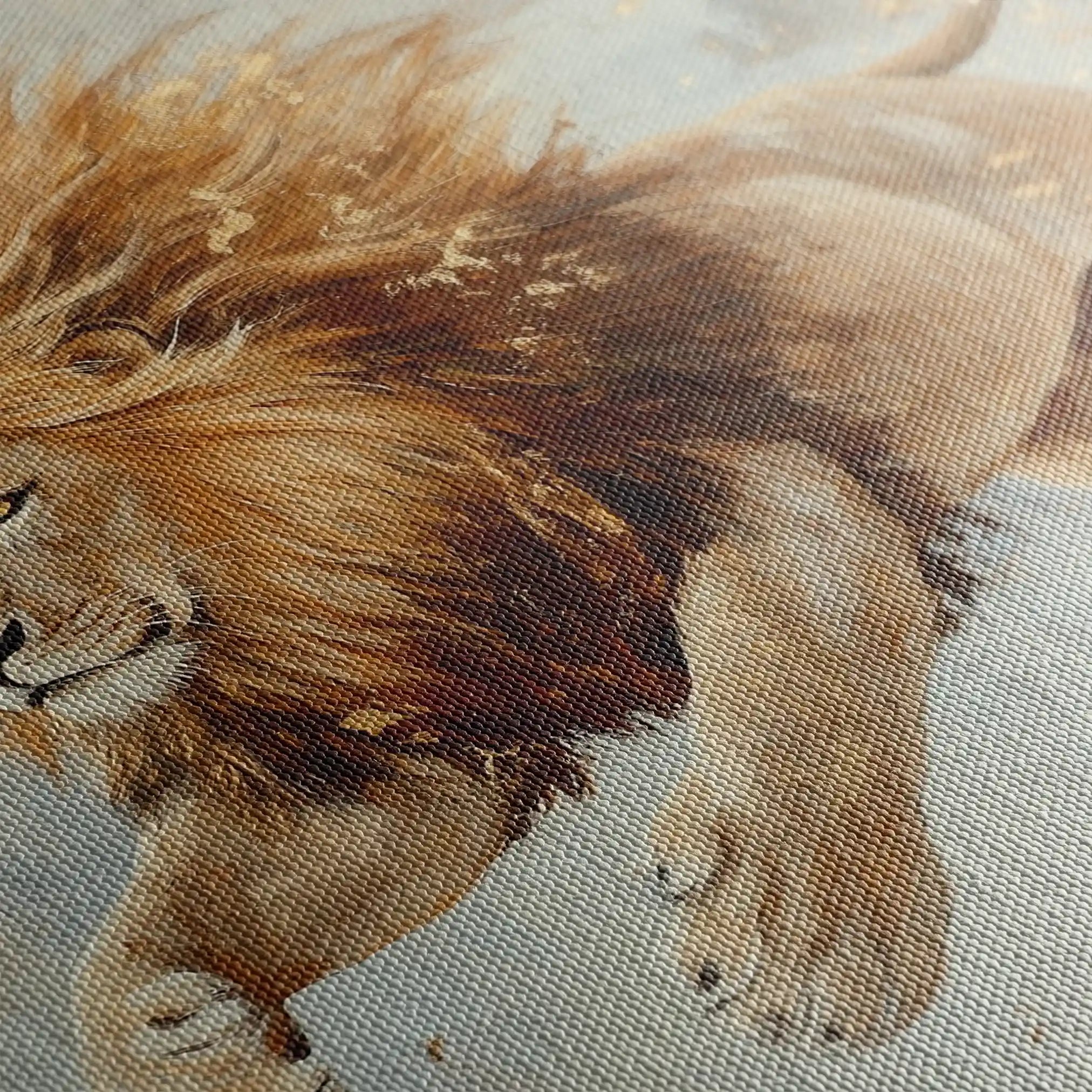 Animals 127 Canvas Art 60 x 40 cm / Black