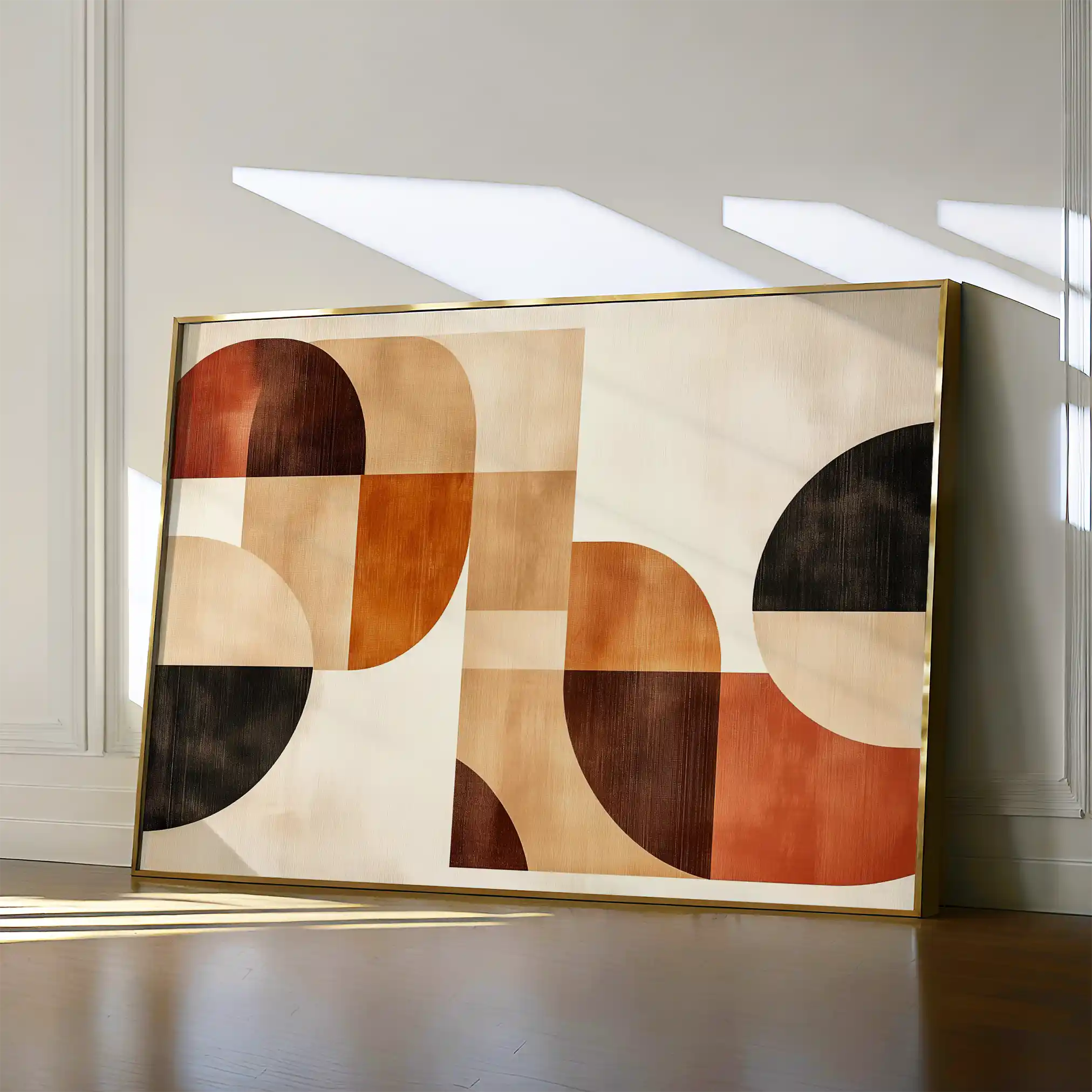 Boho 127 Canvas Art 60 x 40 cm / Black