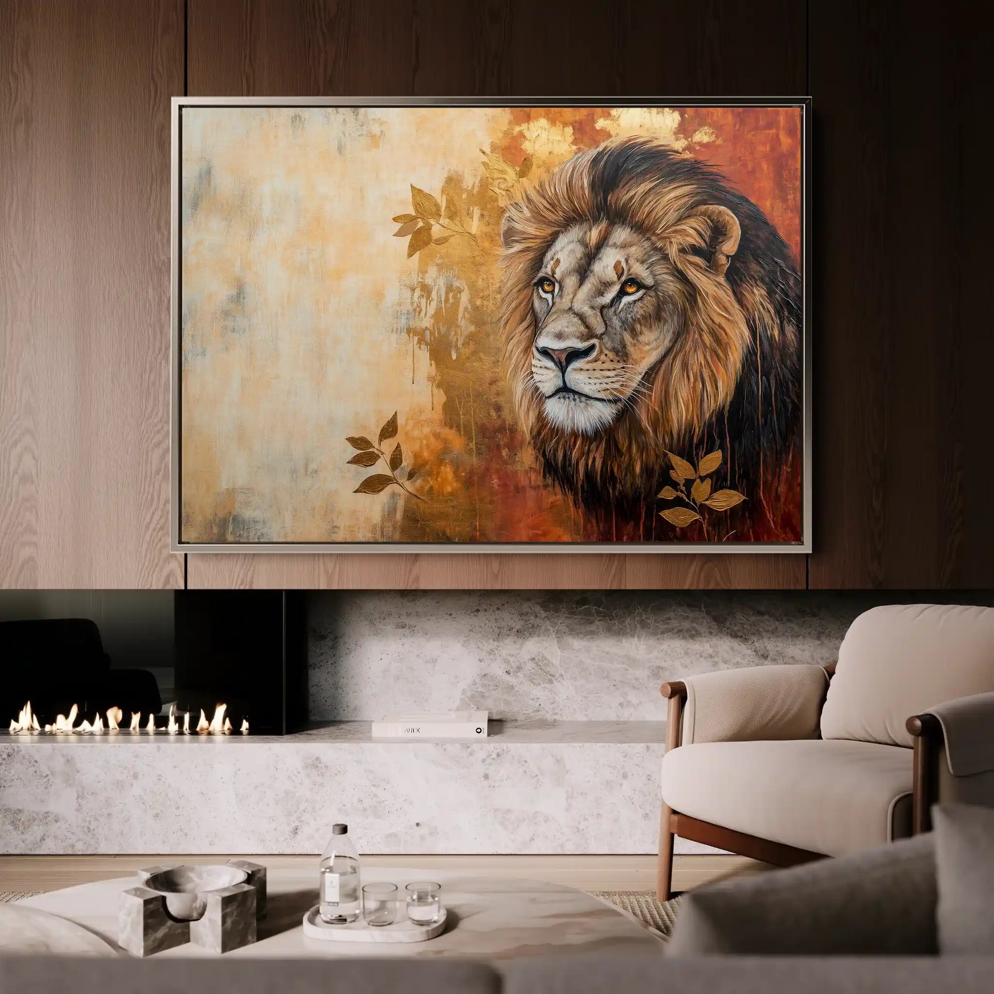 Animals 128 Canvas Art 60 x 40 cm / Black