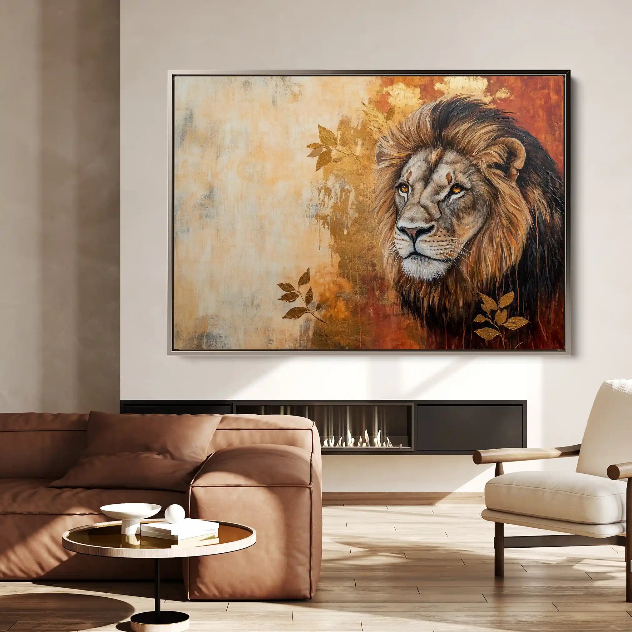 Animals 128 Canvas Art 60 x 40 cm / Black