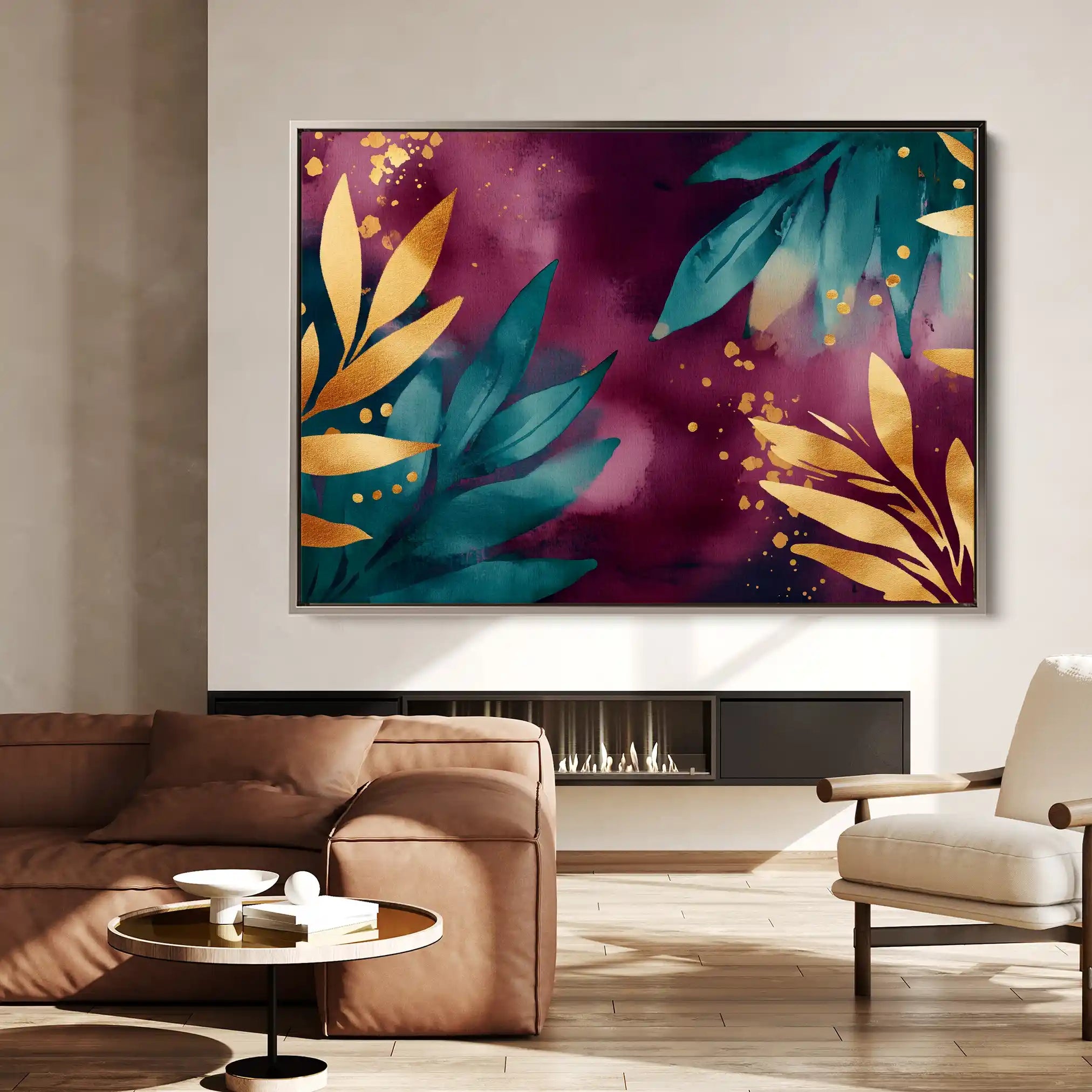 Boho 129 Canvas Art 60 x 40 cm / Black