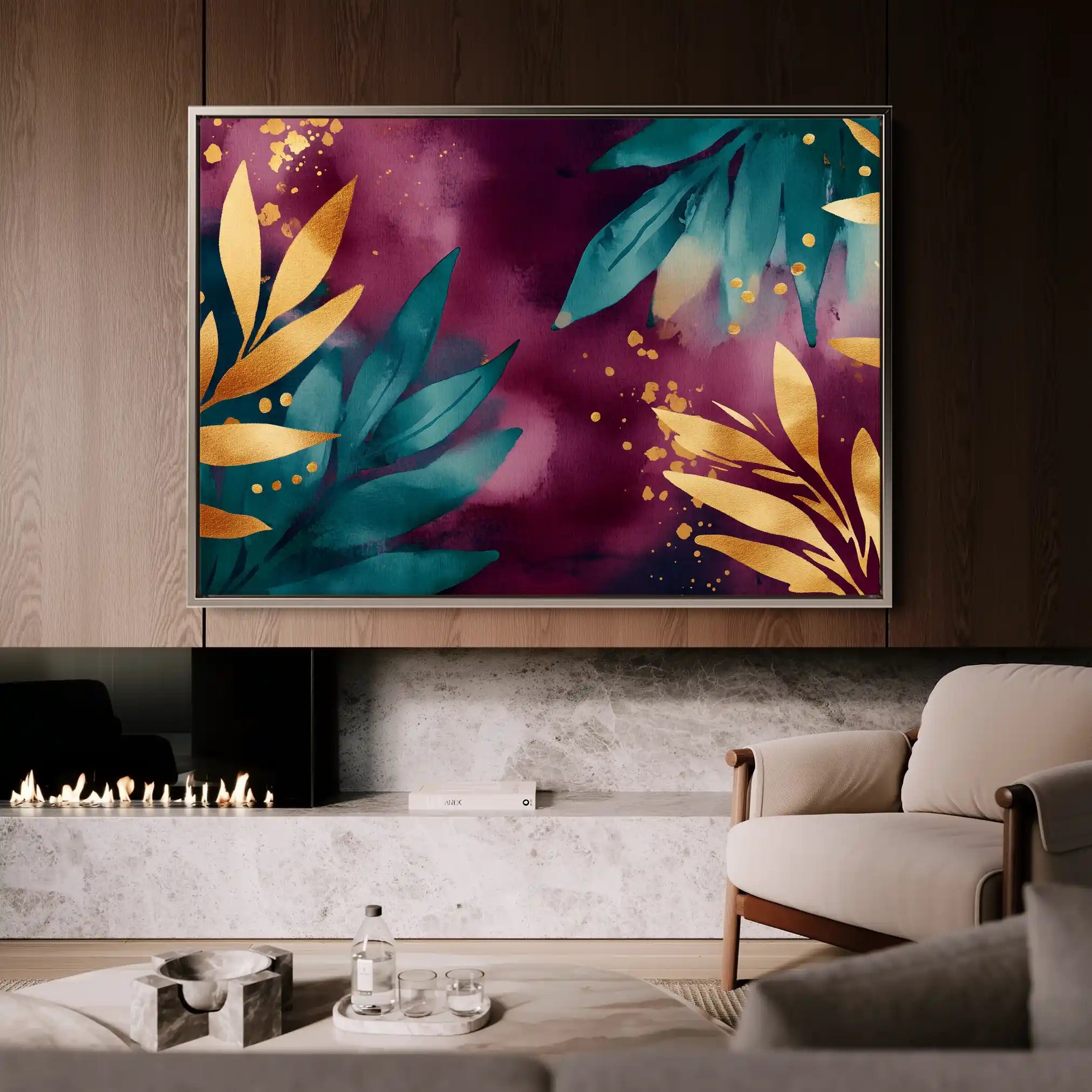 Boho 129 Canvas Art 60 x 40 cm / Black