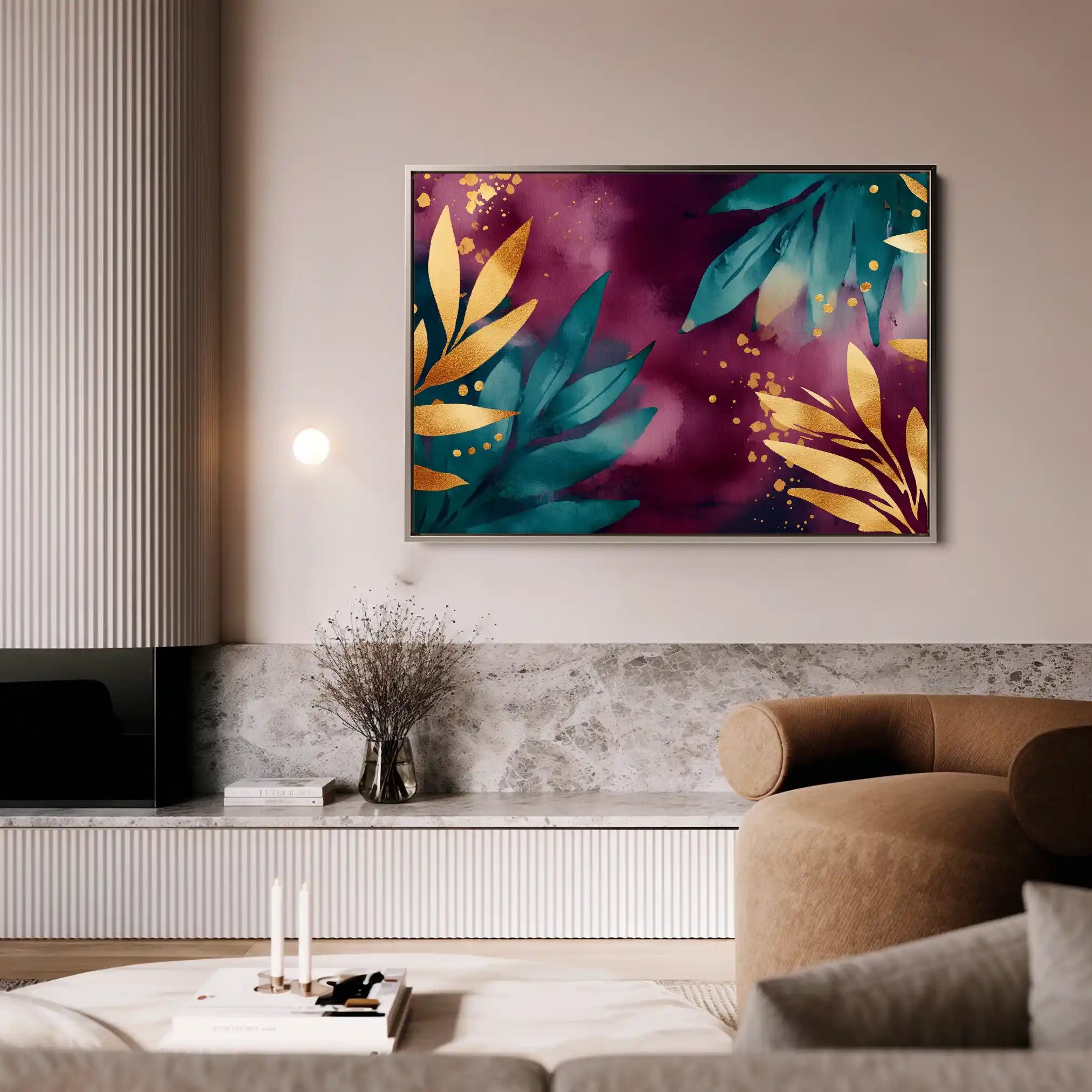 Boho 129 Canvas Art 60 x 40 cm / Black