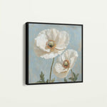 Floral 1296 Canvas Art 60 x 60 cm / Black