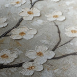 Floral 1297 Canvas Art 60 x 60 cm / Black