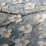 Floral 1298 Canvas Art 60 x 60 cm / Black