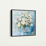 Floral 1299 Canvas Art 60 x 60 cm / Black