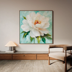 Floral 1301 Canvas Art 60 x 60 cm / Black