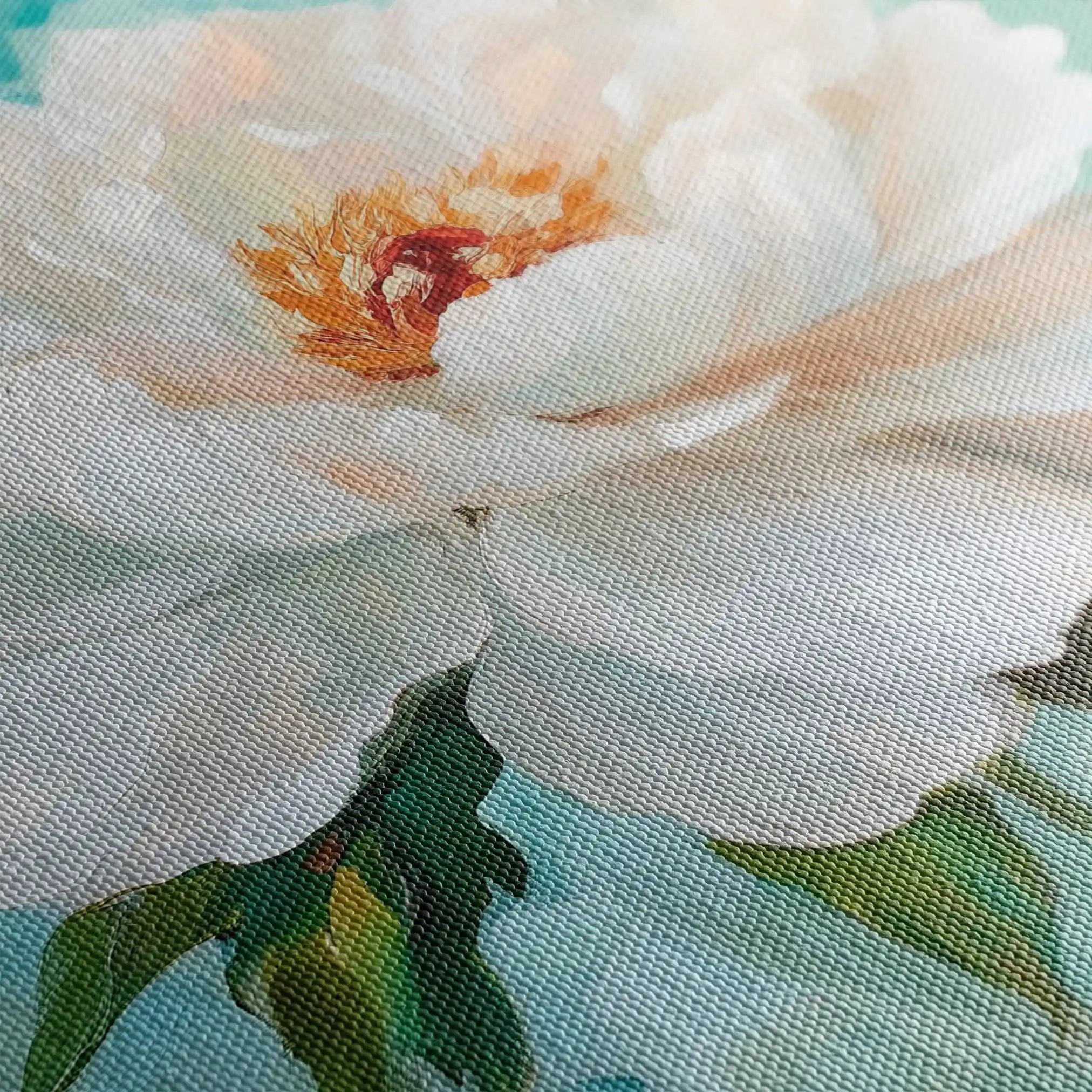 Floral 1301 Canvas Art 60 x 60 cm / Black