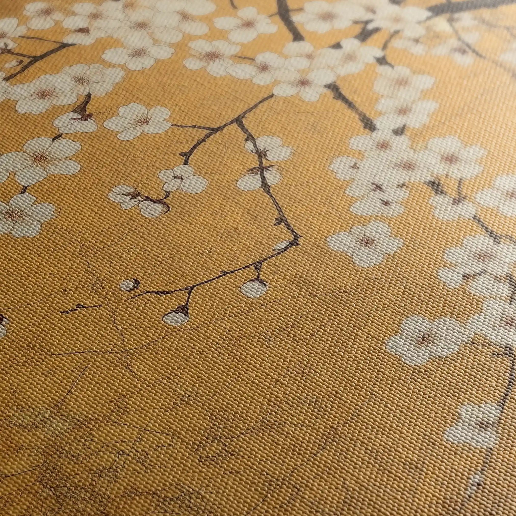 Floral 1303 Canvas Art 60 x 60 cm / Black