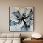 Floral 1307 Canvas Art 60 x 60 cm / Black