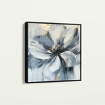 Floral 1307 Canvas Art 60 x 60 cm / Black