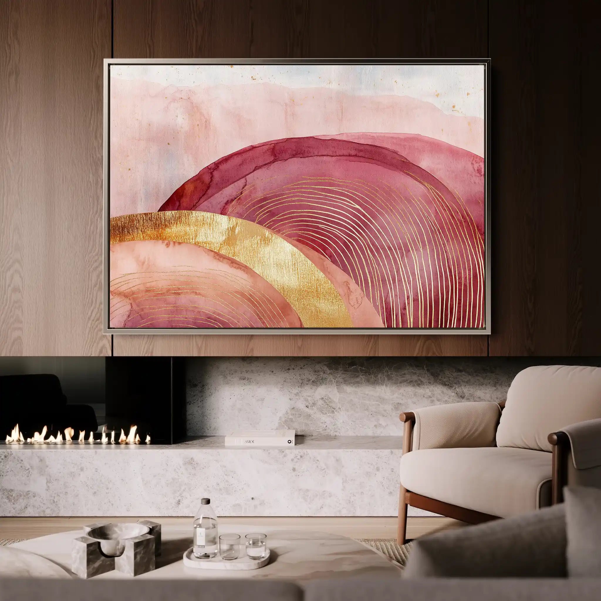 Boho 131 Canvas Art 60 x 40 cm / Black