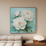 Floral 1311 Canvas Art 60 x 60 cm / Black
