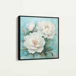 Floral 1311 Canvas Art 60 x 60 cm / Black