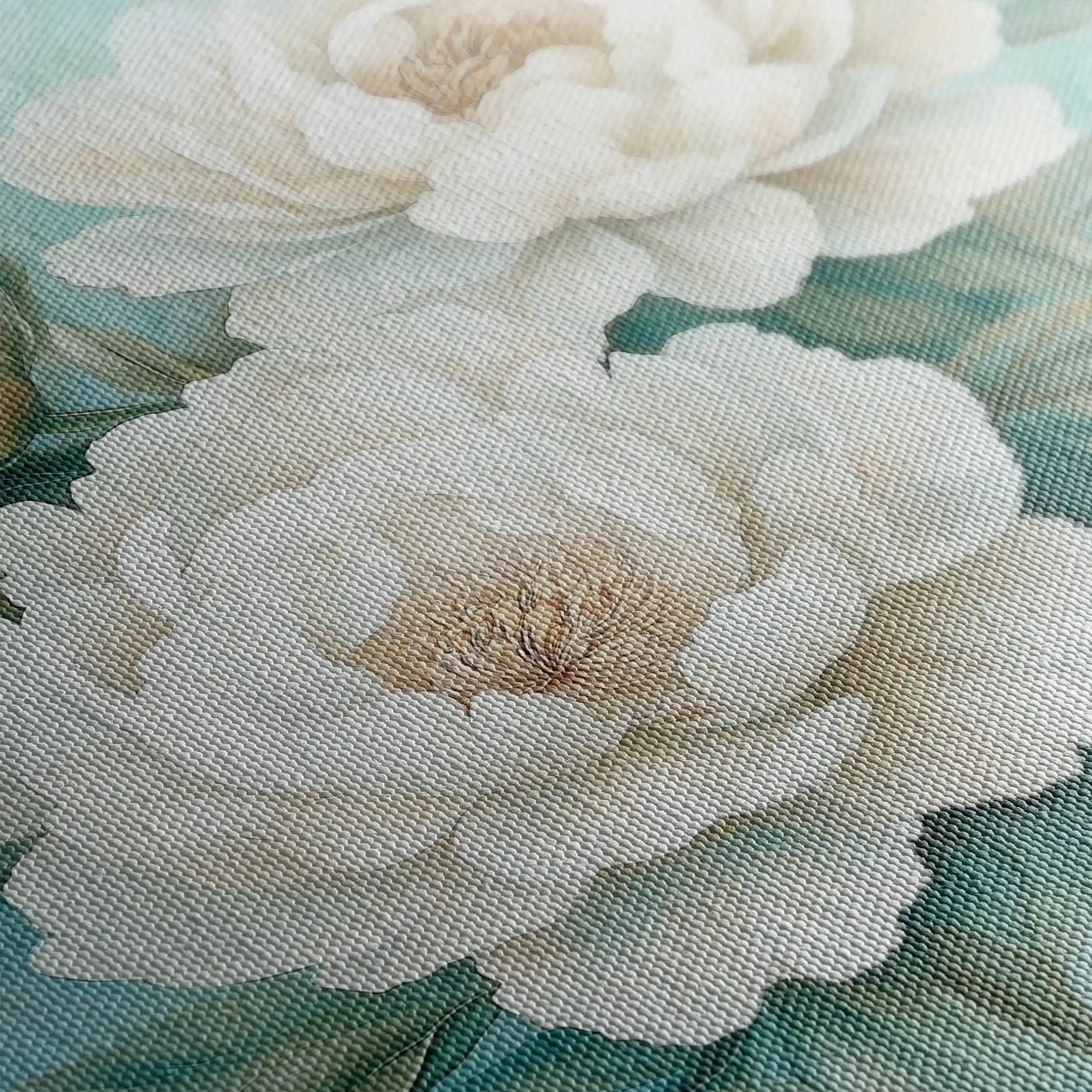 Floral 1311 Canvas Art 60 x 60 cm / Black