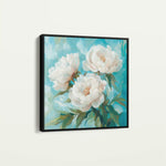 Floral 1312 Canvas Art 60 x 60 cm / Black