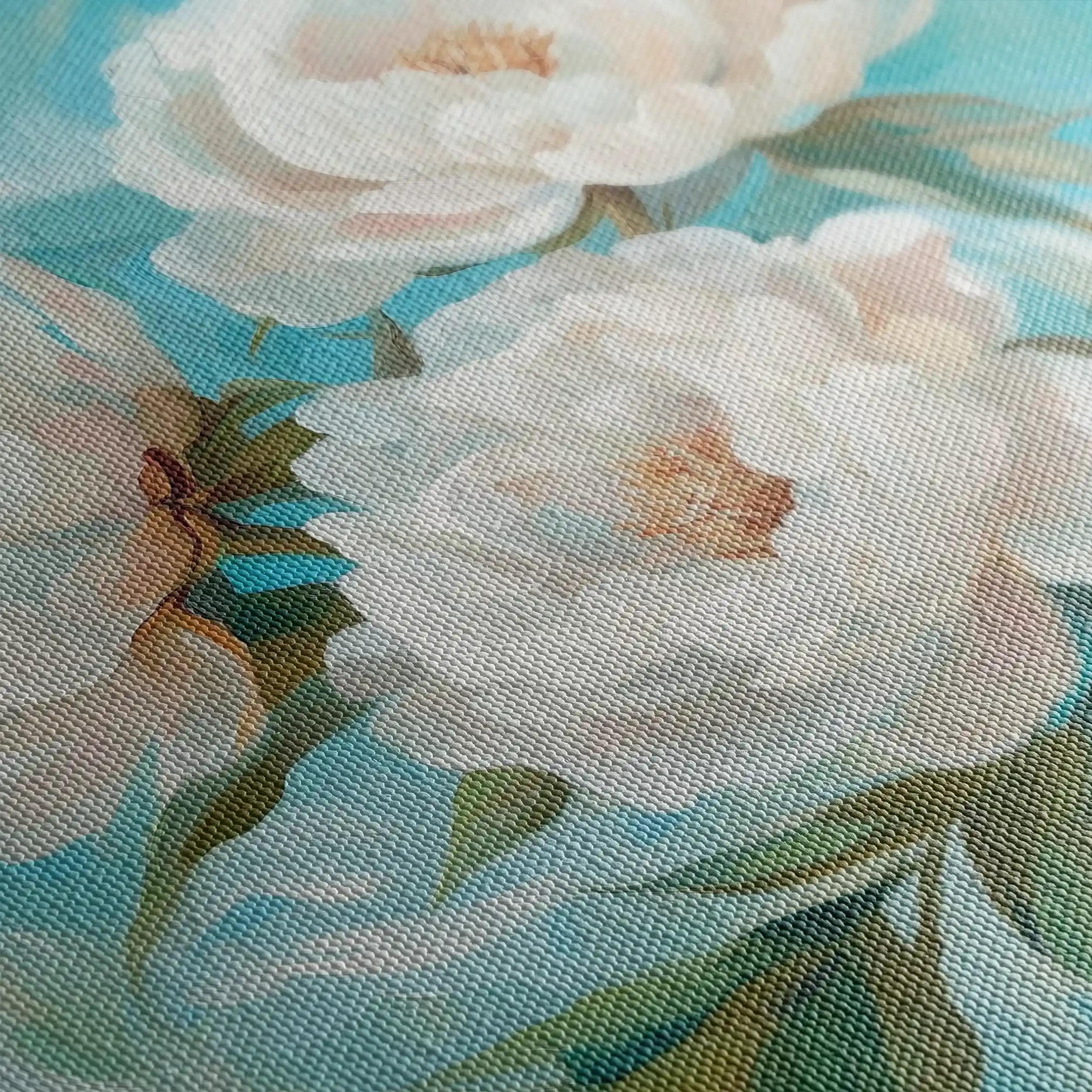 Floral 1312 Canvas Art 60 x 60 cm / Black