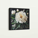 Floral 1313 Canvas Art 60 x 60 cm / Black