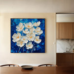 Floral 1315 Canvas Art 60 x 60 cm / Black