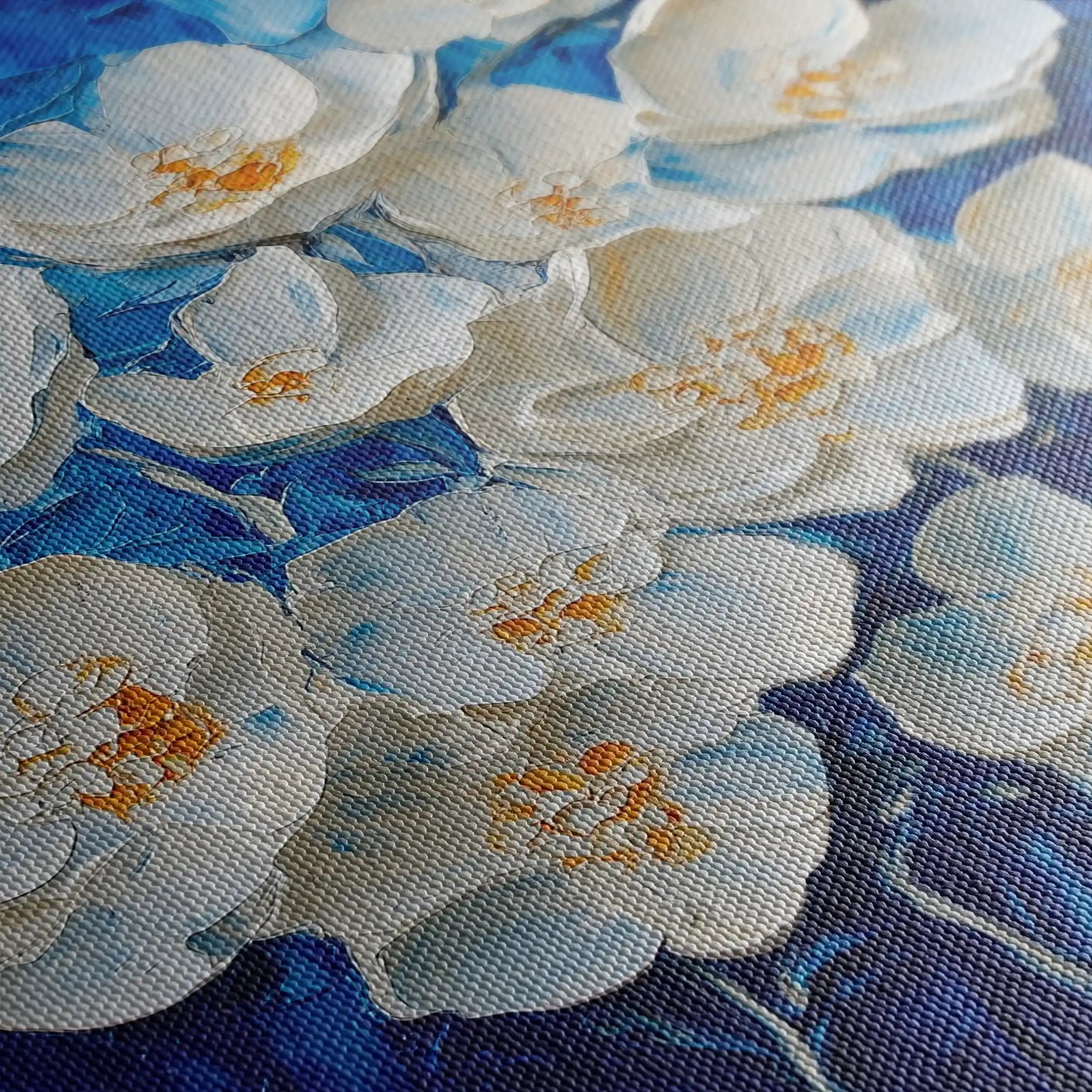 Floral 1315 Canvas Art 60 x 60 cm / Black