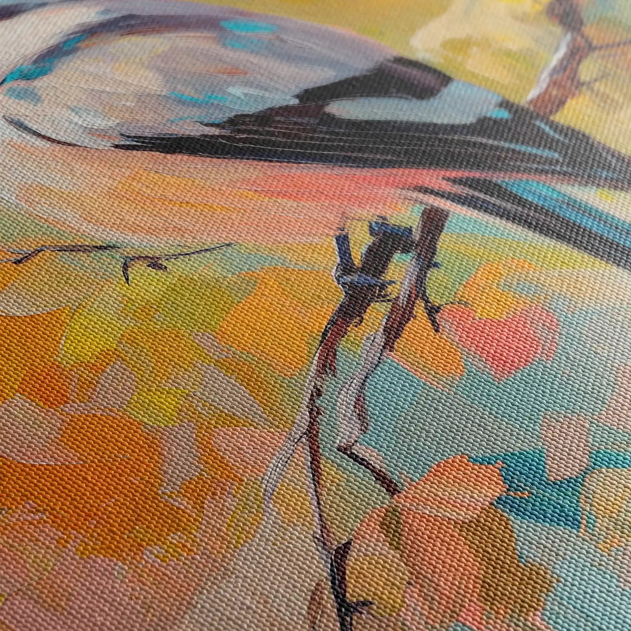 Animals 132 Canvas Art 60 x 40 cm / Black