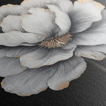 Floral 1320 Canvas Art 60 x 60 cm / Black