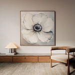 Floral 1322 Canvas Art 60 x 60 cm / Black