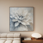 Floral 1324 Canvas Art 60 x 60 cm / Black