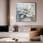 Floral 1324 Canvas Art 60 x 60 cm / Black