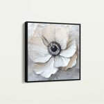 Floral 1326 Canvas Art 60 x 60 cm / Black