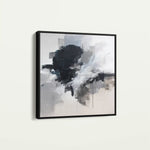 Abstract 1327 Canvas Art 60 x 60 cm / Black