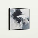 Abstract 1328 Canvas Art 60 x 60 cm / Black