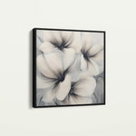 Floral 1328 Canvas Art 60 x 60 cm / Black