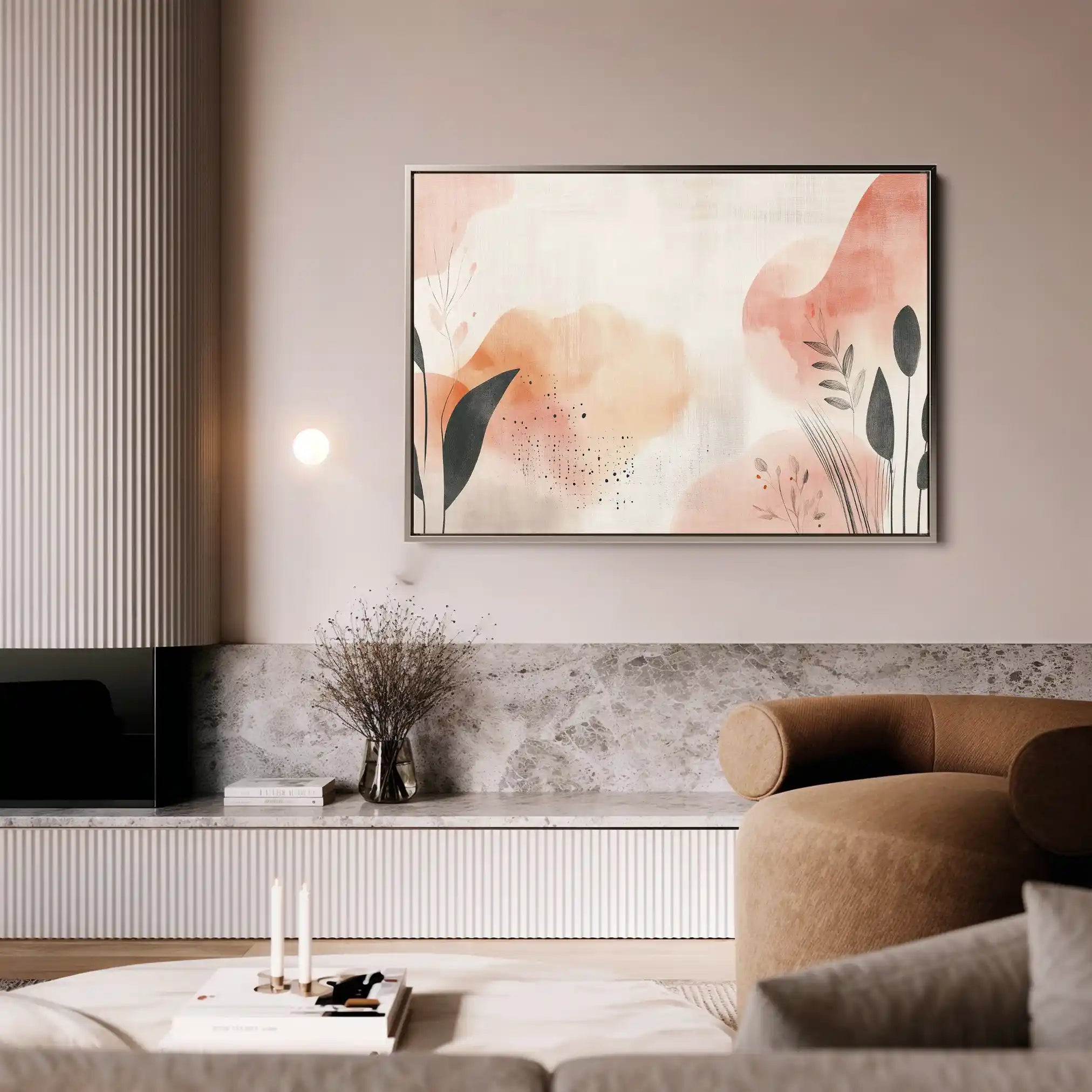 Boho 133 Canvas Art 60 x 40 cm / Black