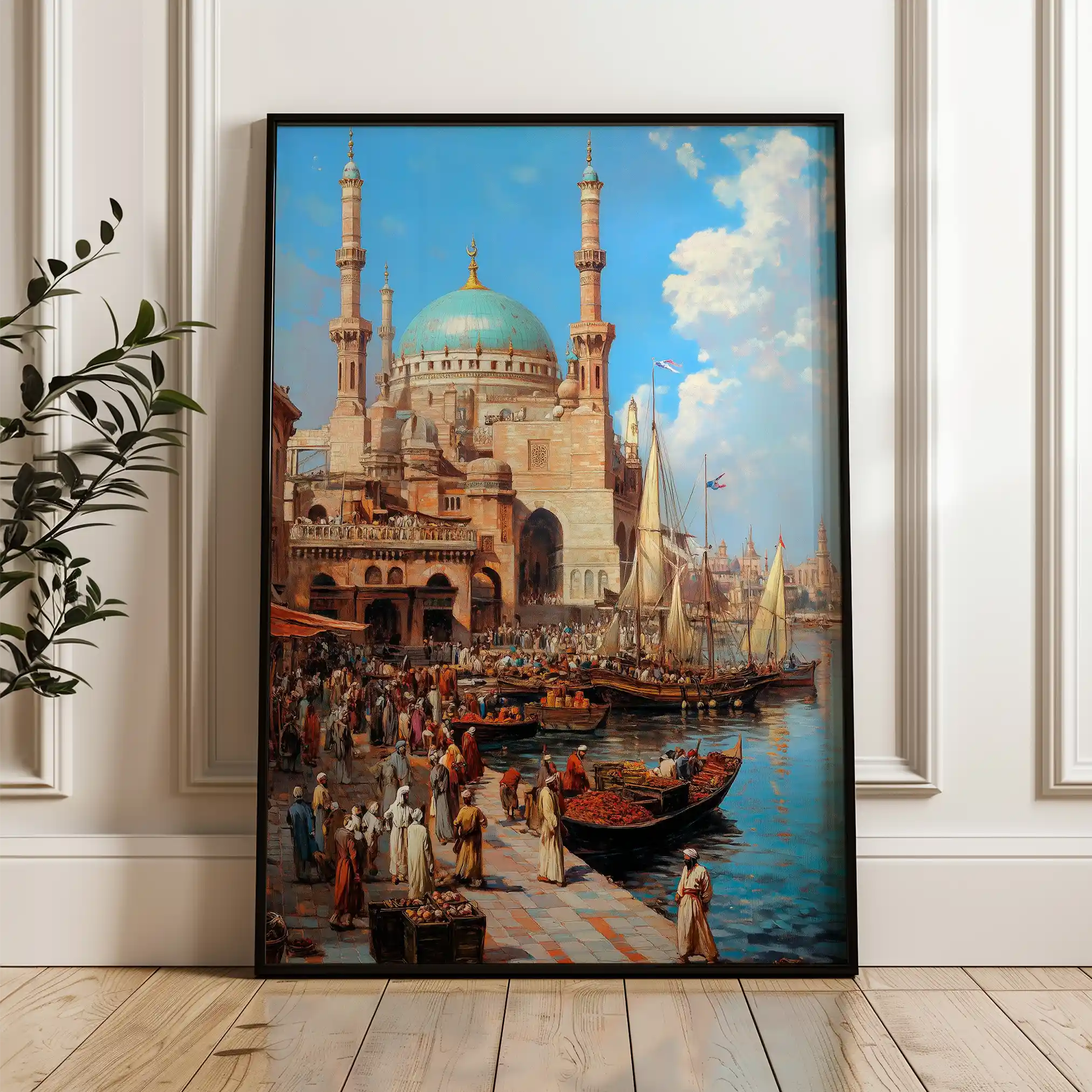 Orientalist 133 Canvas Art 60 x 40 cm / Black