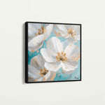Floral 1335 Canvas Art 60 x 60 cm / Black