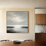 Abstract 1339 Canvas Art 60 x 60 cm / Black